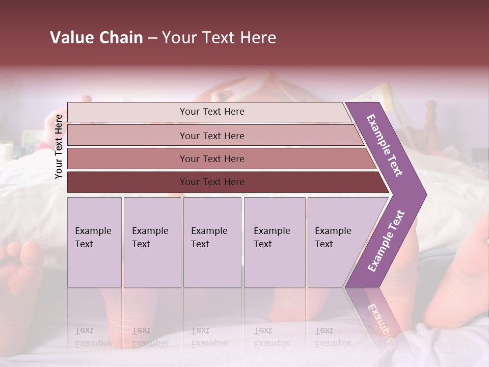Sunday Morning, A Family Reading In Bed PowerPoint Template