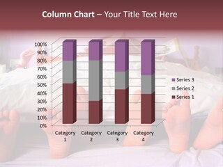 Sunday Morning, A Family Reading In Bed PowerPoint Template