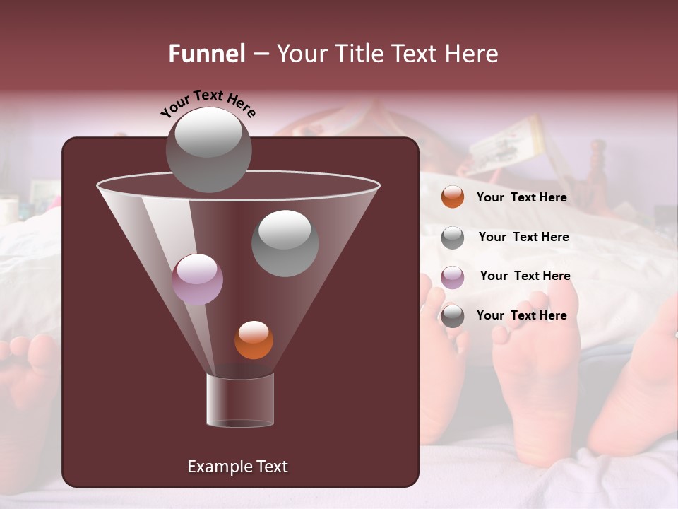 Sunday Morning, A Family Reading In Bed PowerPoint Template