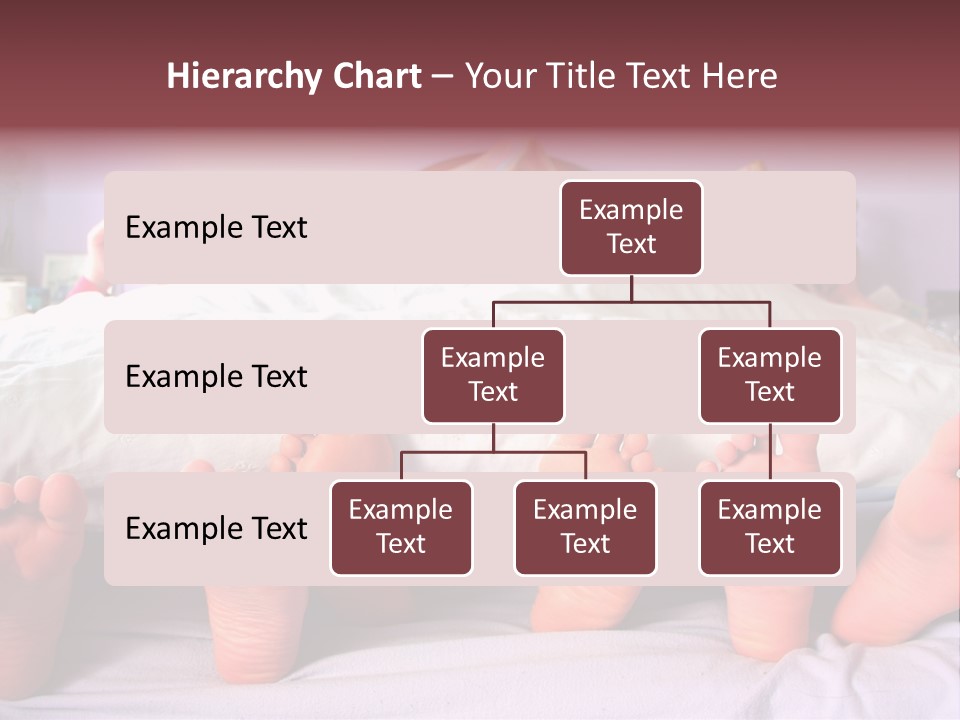 Sunday Morning, A Family Reading In Bed PowerPoint Template