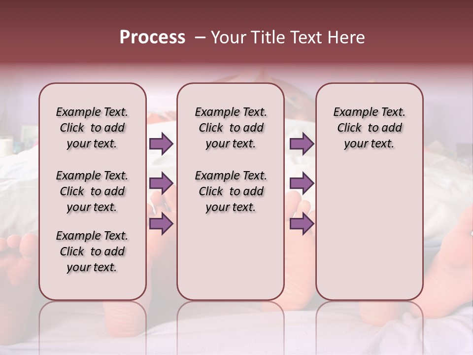 Sunday Morning, A Family Reading In Bed PowerPoint Template