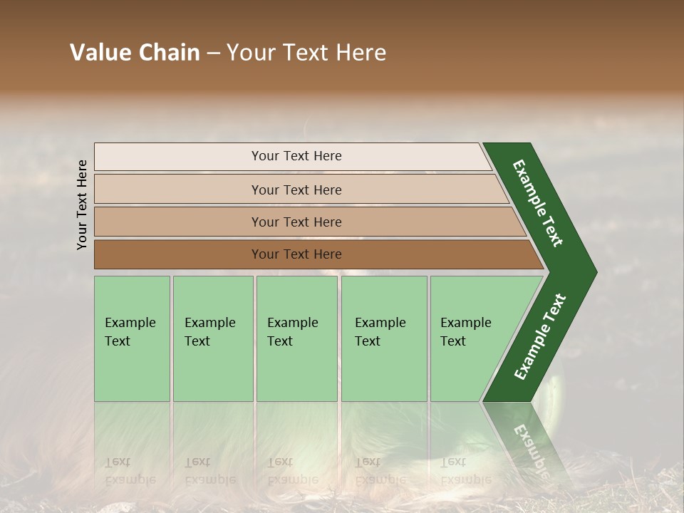 Golden With Frisbee PowerPoint Template