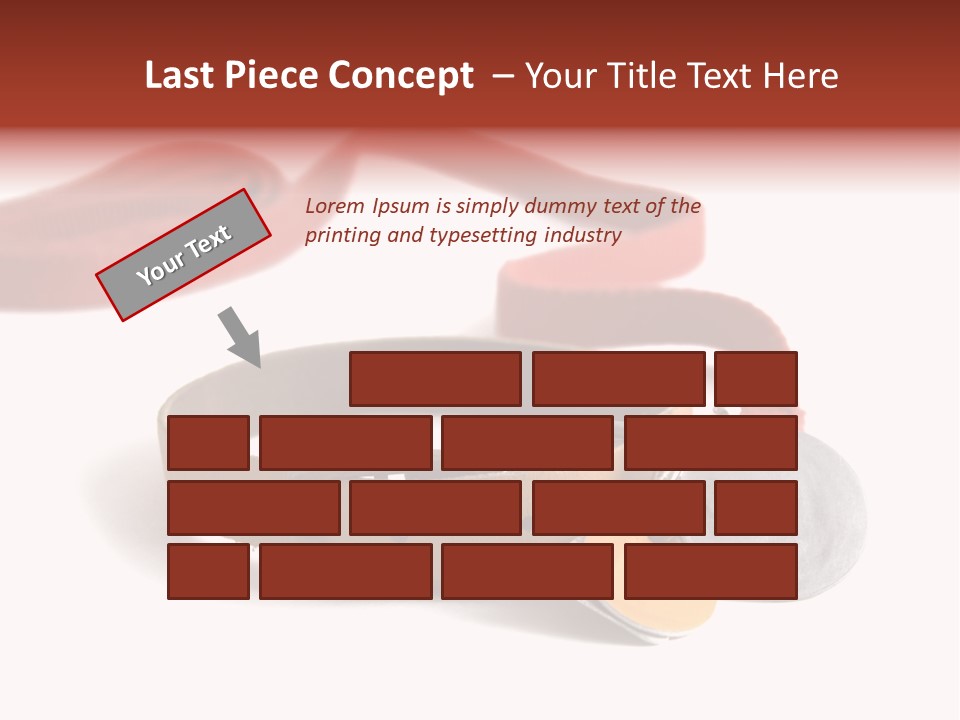 Leather Dog Colar With Registration Tags And Red Leash Attached. Isolated On White Background PowerPoint Template