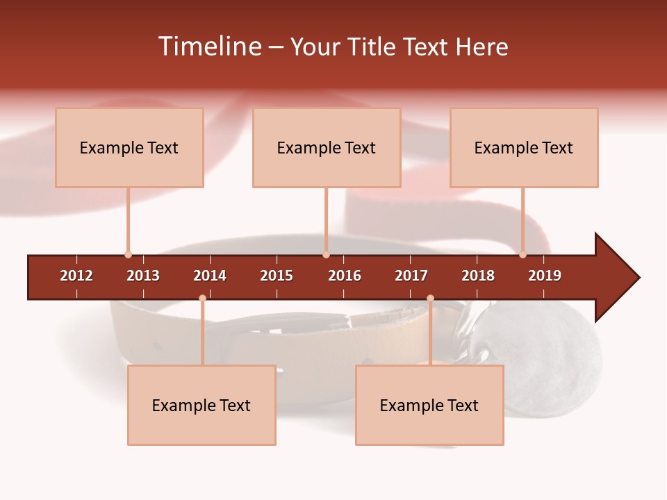 Leather Dog Colar With Registration Tags And Red Leash Attached. Isolated On White Background PowerPoint Template