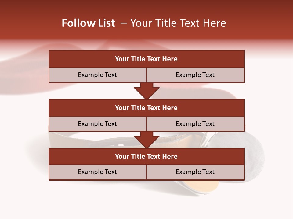 Leather Dog Colar With Registration Tags And Red Leash Attached. Isolated On White Background PowerPoint Template