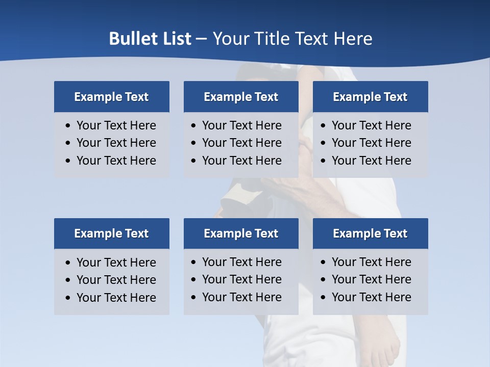 Caucasian Father With Pre-Teen On Shoulders On Beach. PowerPoint Template