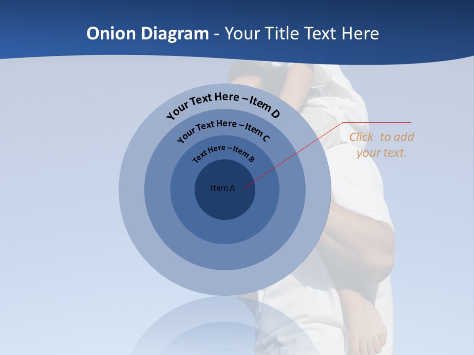 Caucasian Father With Pre-Teen On Shoulders On Beach. PowerPoint Template