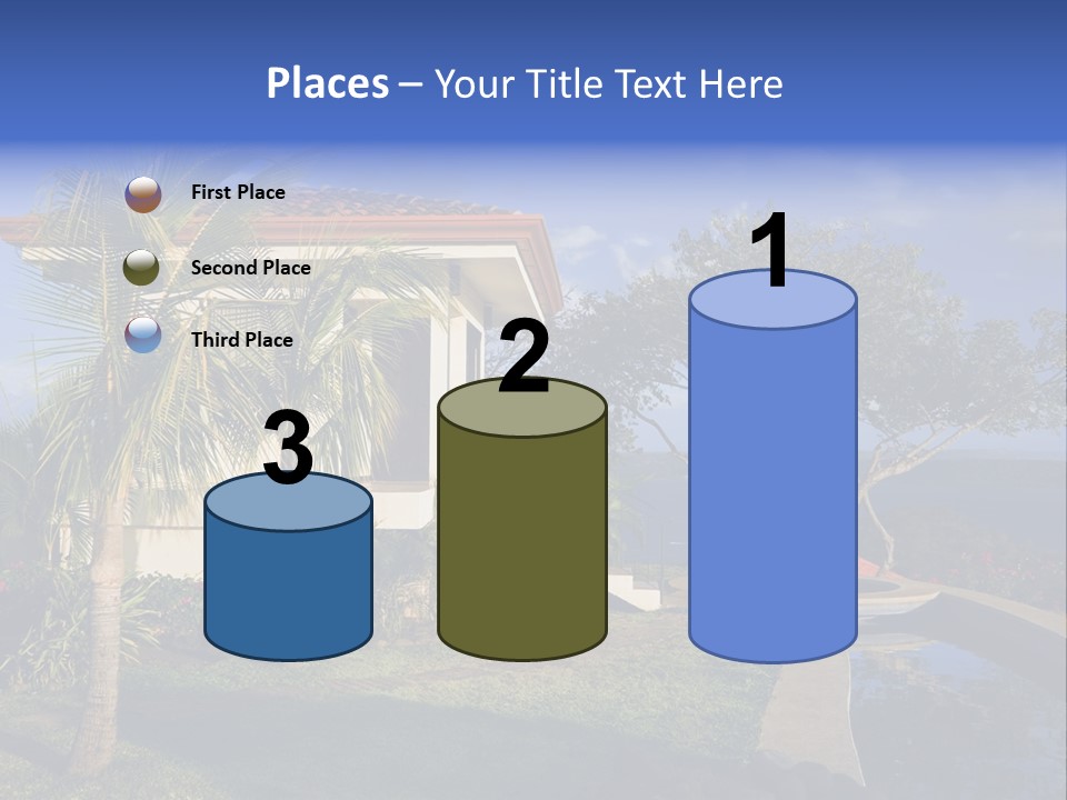 Tropical Getaway With A Commanding View Of The Ocean - Playa Hermosa, Costa Rica PowerPoint Template