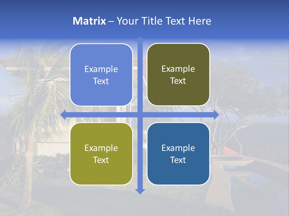 Tropical Getaway With A Commanding View Of The Ocean - Playa Hermosa, Costa Rica PowerPoint Template