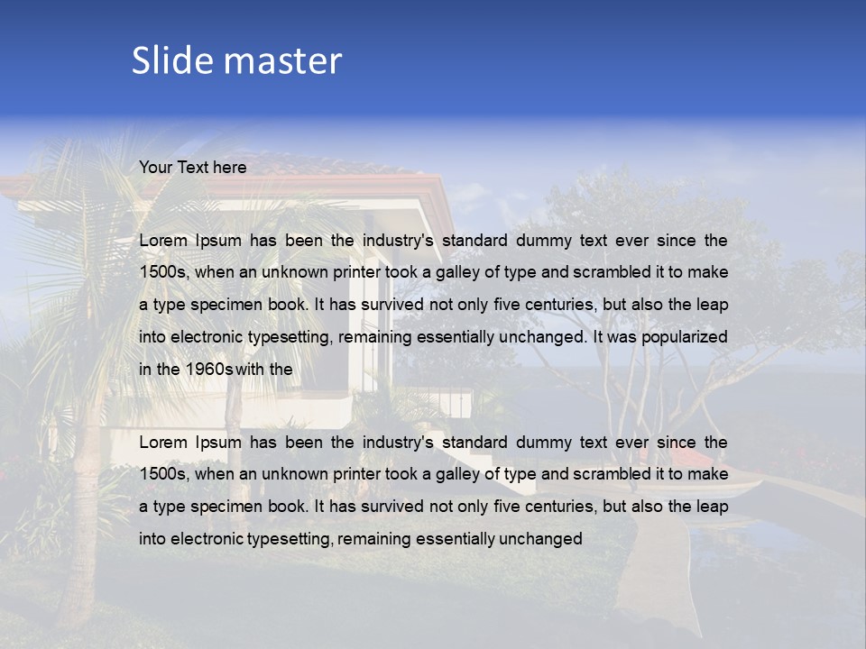 Tropical Getaway With A Commanding View Of The Ocean - Playa Hermosa, Costa Rica PowerPoint Template