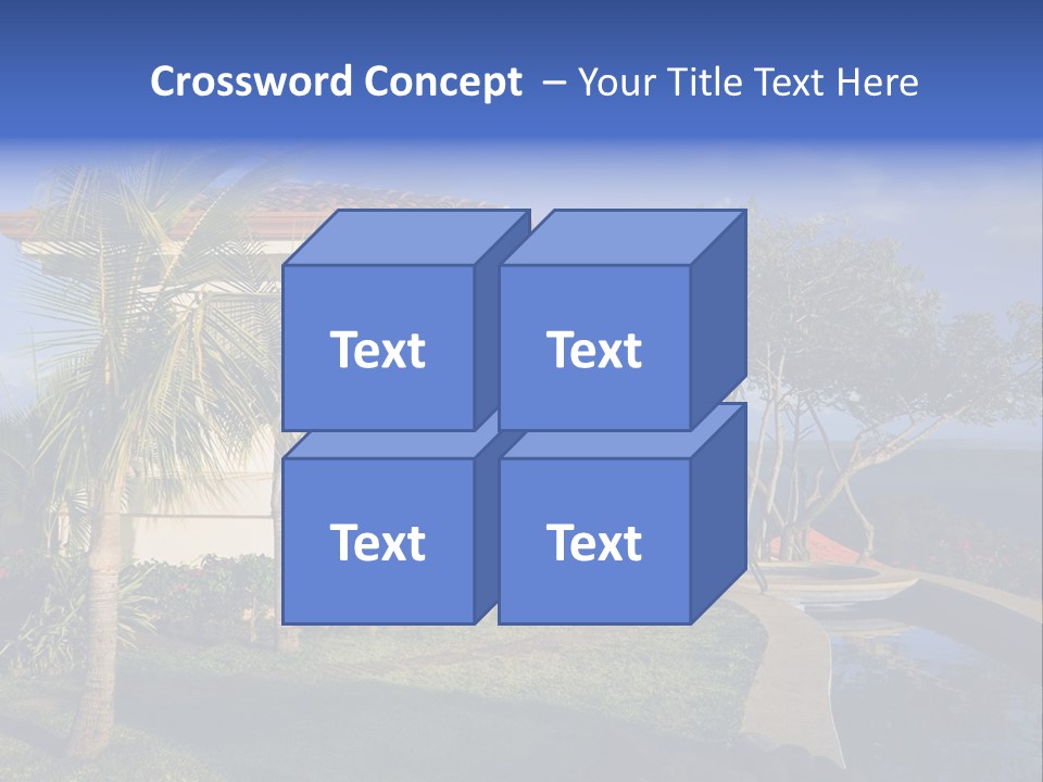 Tropical Getaway With A Commanding View Of The Ocean - Playa Hermosa, Costa Rica PowerPoint Template