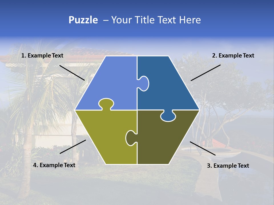 Tropical Getaway With A Commanding View Of The Ocean - Playa Hermosa, Costa Rica PowerPoint Template