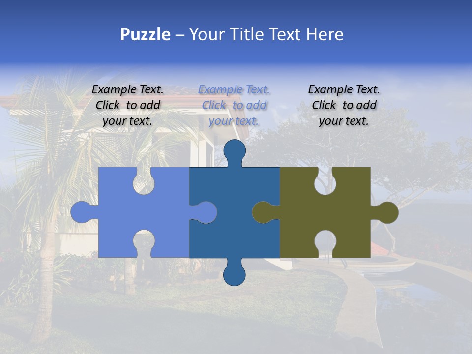 Tropical Getaway With A Commanding View Of The Ocean - Playa Hermosa, Costa Rica PowerPoint Template