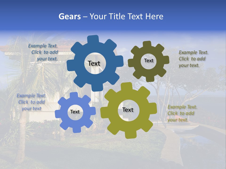 Tropical Getaway With A Commanding View Of The Ocean - Playa Hermosa, Costa Rica PowerPoint Template