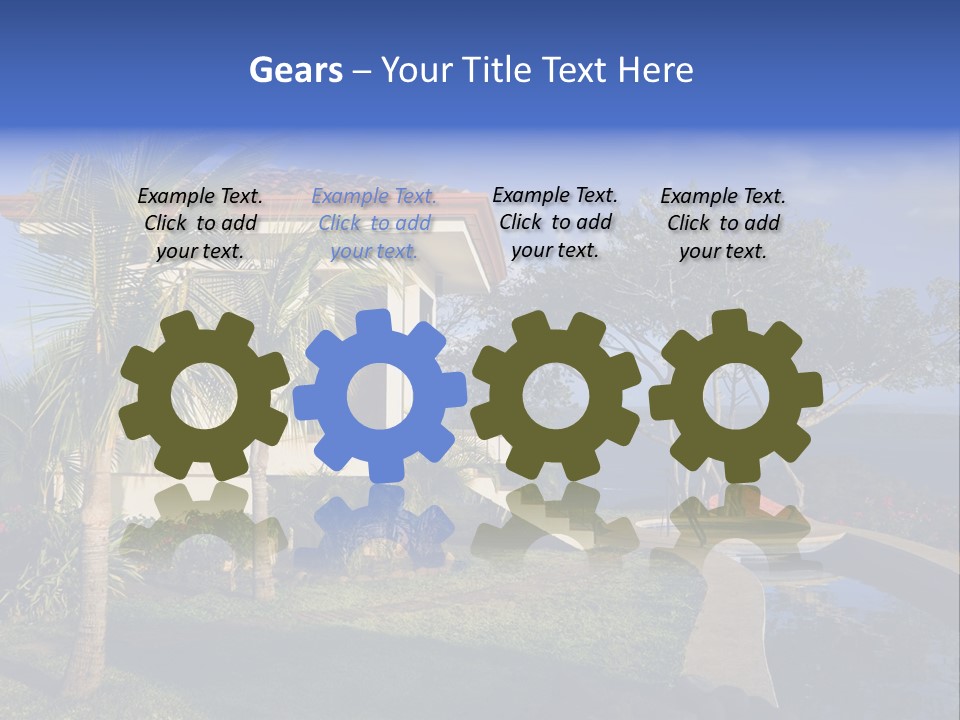 Tropical Getaway With A Commanding View Of The Ocean - Playa Hermosa, Costa Rica PowerPoint Template