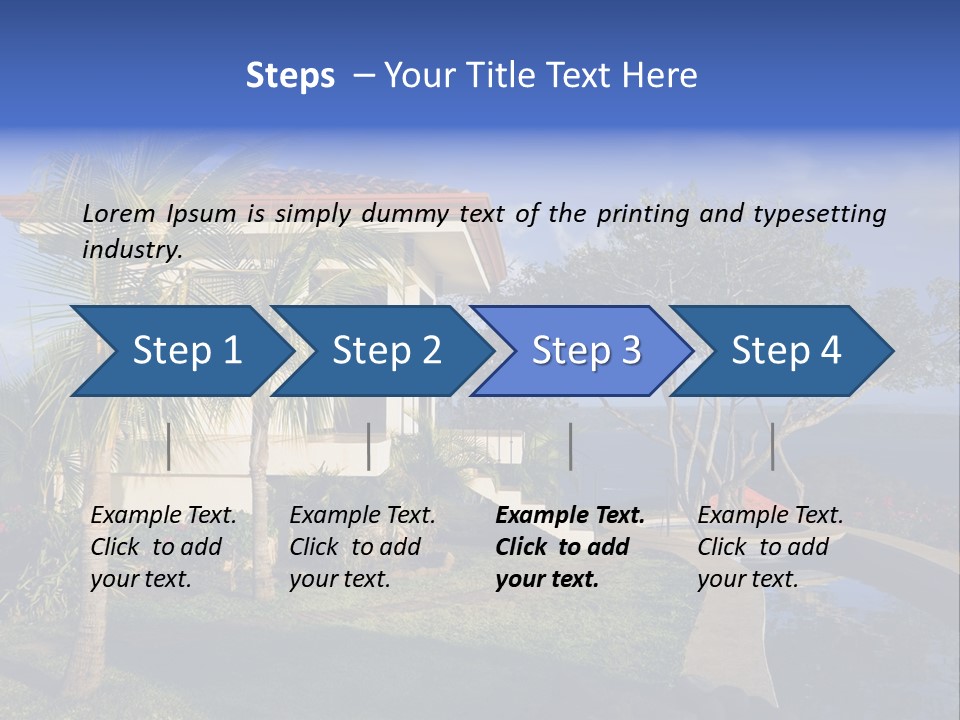 Tropical Getaway With A Commanding View Of The Ocean - Playa Hermosa, Costa Rica PowerPoint Template