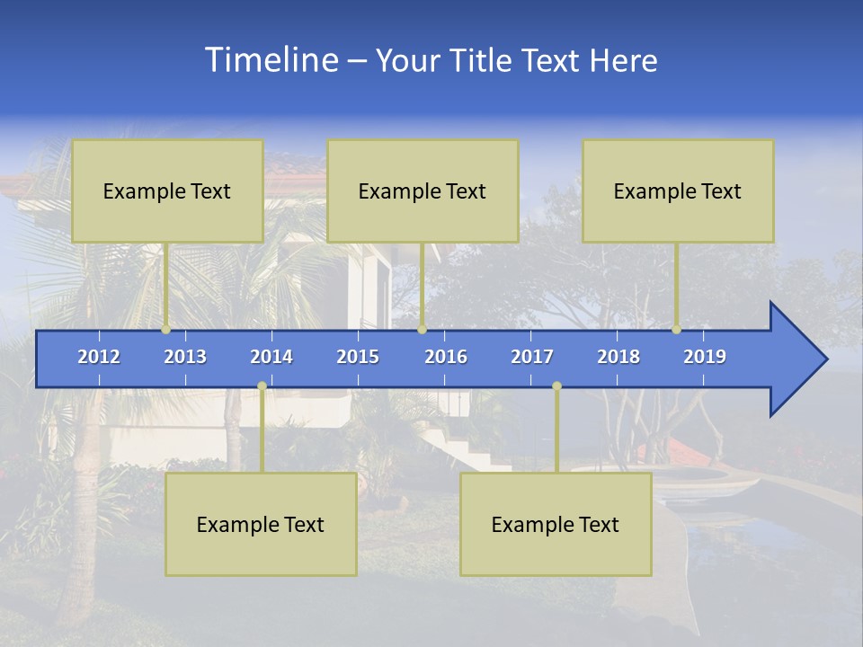 Tropical Getaway With A Commanding View Of The Ocean - Playa Hermosa, Costa Rica PowerPoint Template