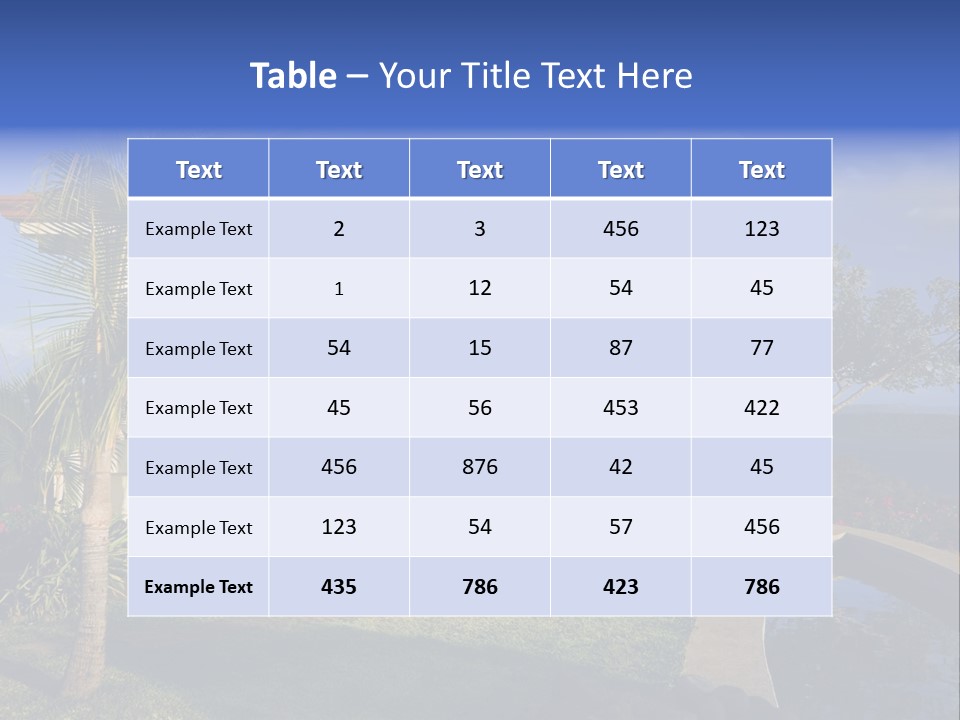 Tropical Getaway With A Commanding View Of The Ocean - Playa Hermosa, Costa Rica PowerPoint Template