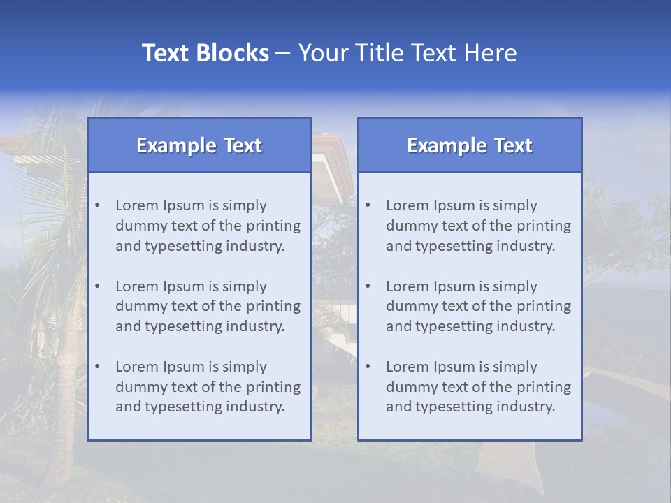 Tropical Getaway With A Commanding View Of The Ocean - Playa Hermosa, Costa Rica PowerPoint Template