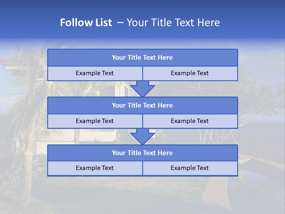 Tropical Getaway With A Commanding View Of The Ocean - Playa Hermosa, Costa Rica PowerPoint Template