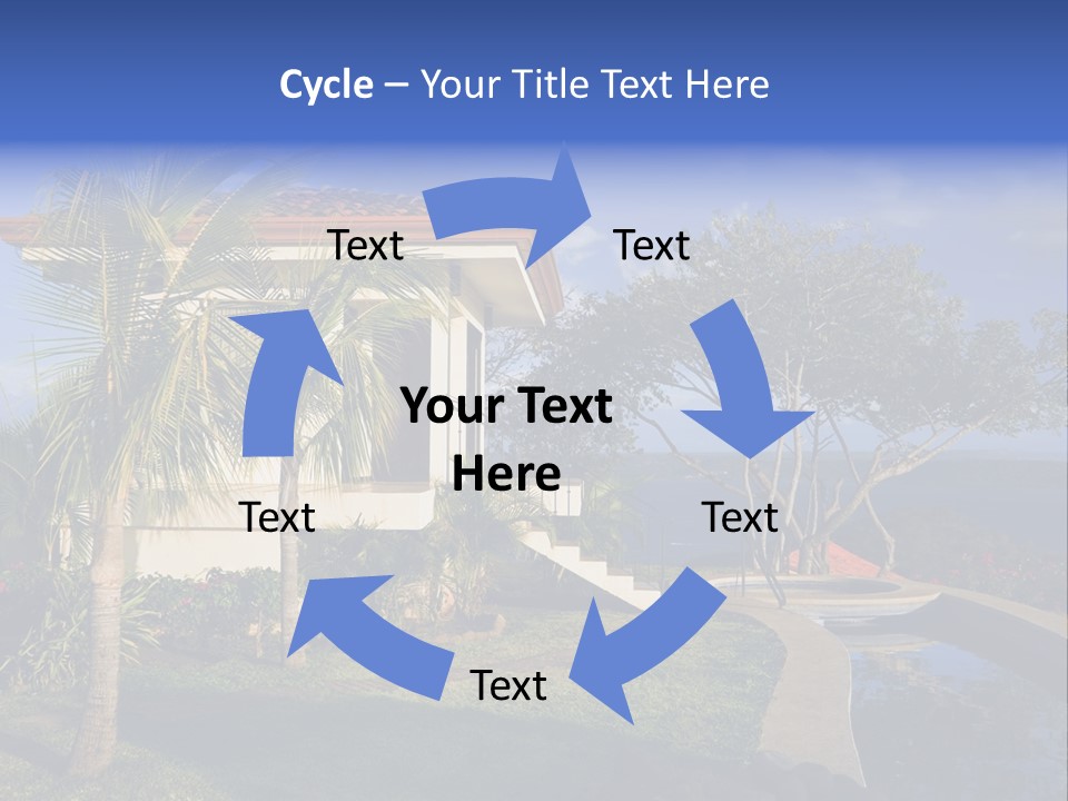 Tropical Getaway With A Commanding View Of The Ocean - Playa Hermosa, Costa Rica PowerPoint Template