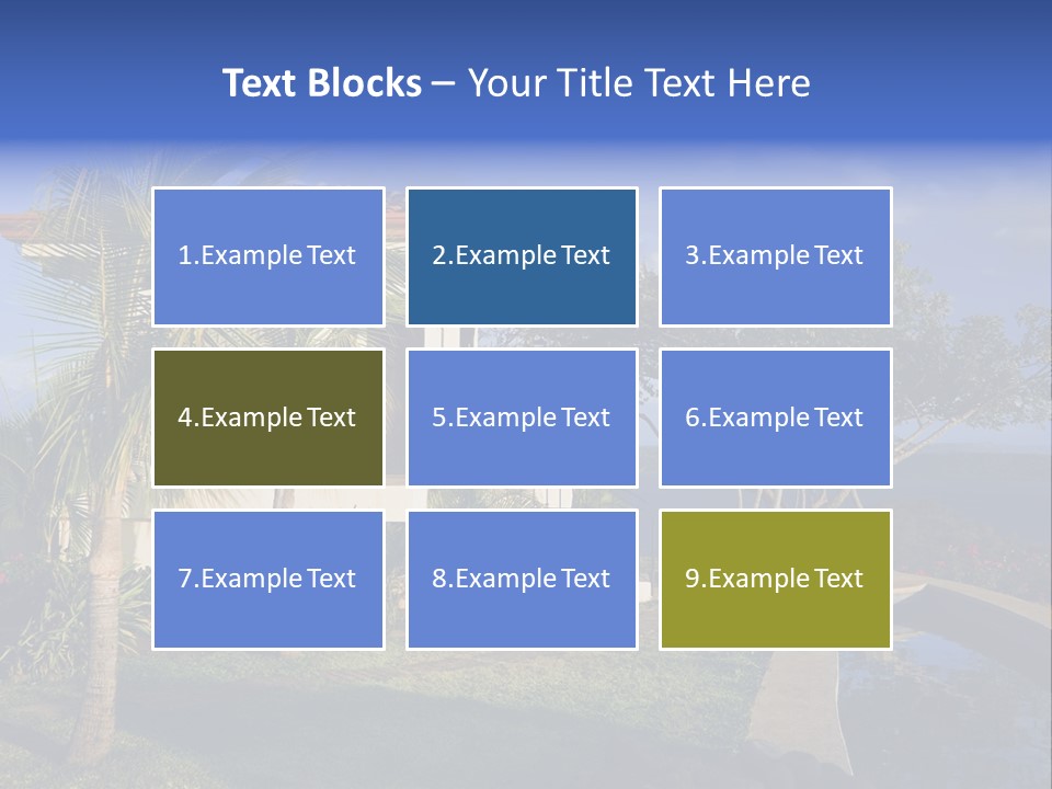 Tropical Getaway With A Commanding View Of The Ocean - Playa Hermosa, Costa Rica PowerPoint Template