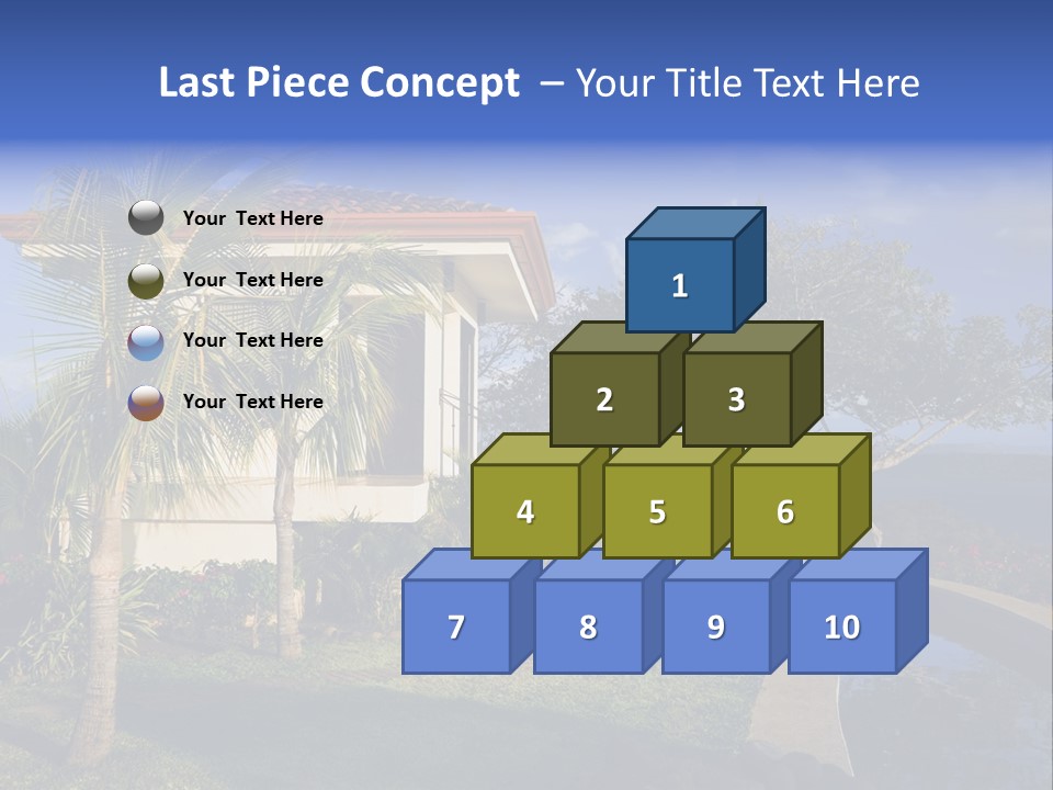 Tropical Getaway With A Commanding View Of The Ocean - Playa Hermosa, Costa Rica PowerPoint Template