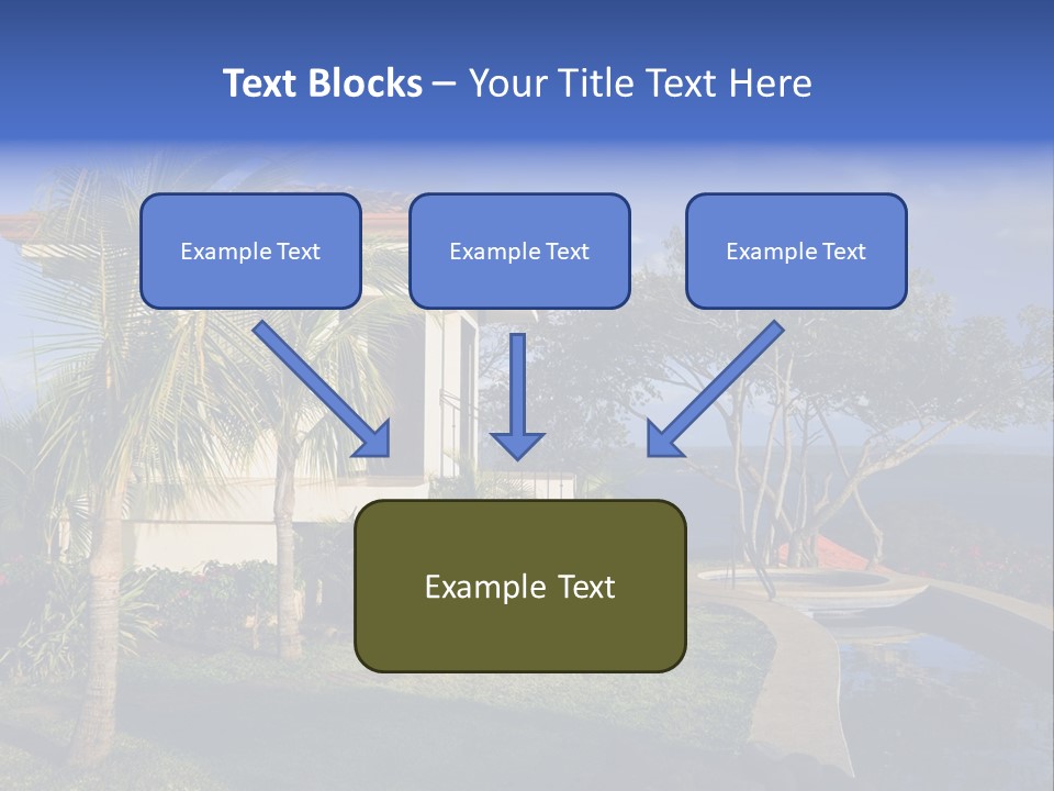 Tropical Getaway With A Commanding View Of The Ocean - Playa Hermosa, Costa Rica PowerPoint Template