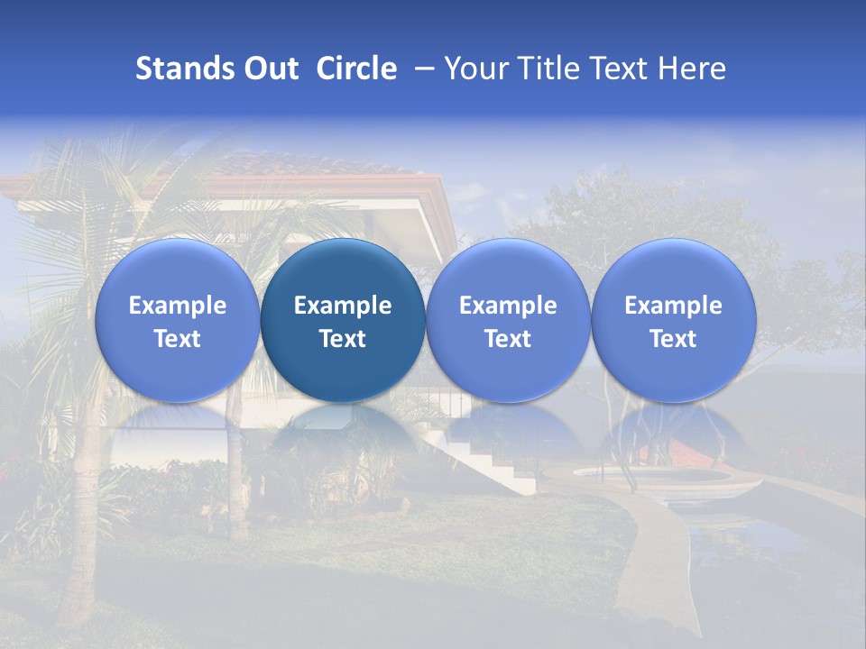 Tropical Getaway With A Commanding View Of The Ocean - Playa Hermosa, Costa Rica PowerPoint Template