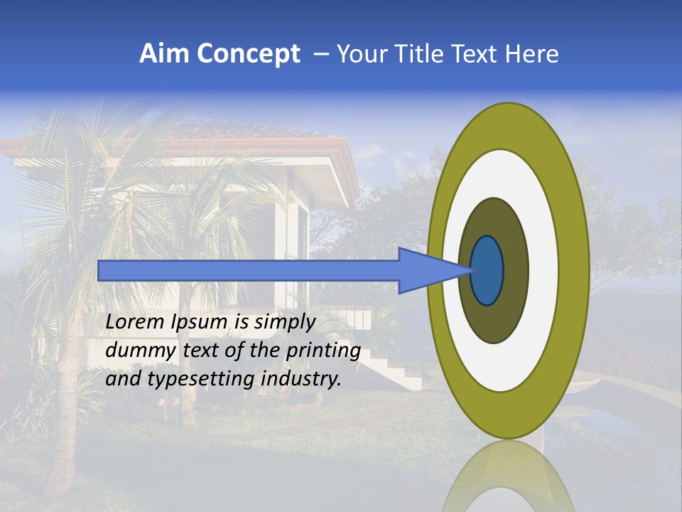 Tropical Getaway With A Commanding View Of The Ocean - Playa Hermosa, Costa Rica PowerPoint Template