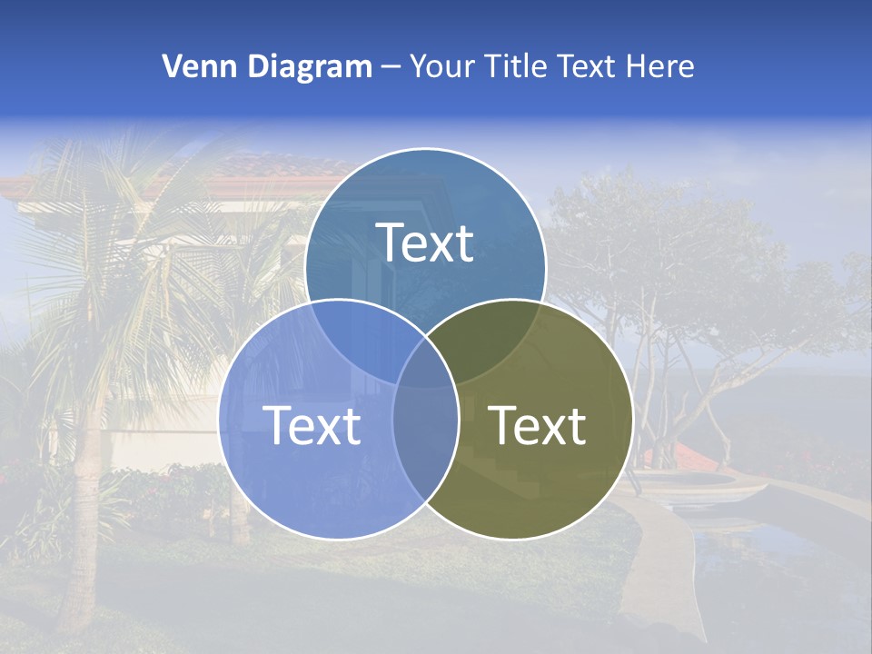 Tropical Getaway With A Commanding View Of The Ocean - Playa Hermosa, Costa Rica PowerPoint Template