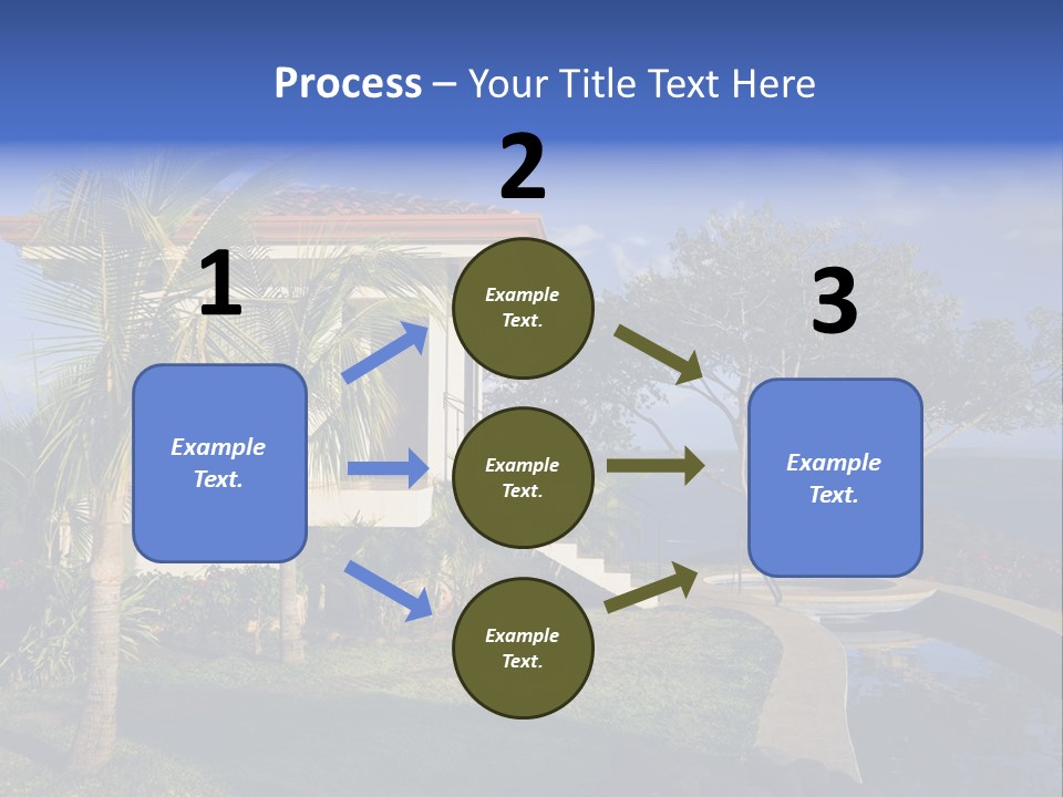 Tropical Getaway With A Commanding View Of The Ocean - Playa Hermosa, Costa Rica PowerPoint Template