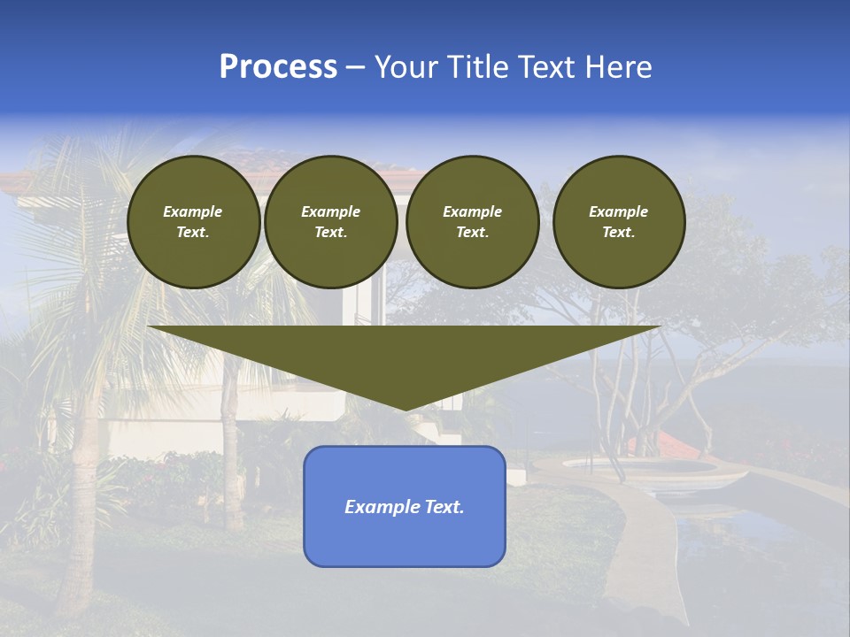 Tropical Getaway With A Commanding View Of The Ocean - Playa Hermosa, Costa Rica PowerPoint Template