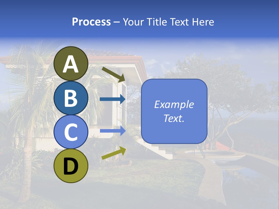 Tropical Getaway With A Commanding View Of The Ocean - Playa Hermosa, Costa Rica PowerPoint Template
