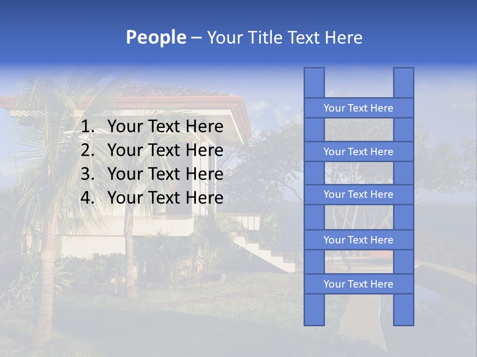 Tropical Getaway With A Commanding View Of The Ocean - Playa Hermosa, Costa Rica PowerPoint Template
