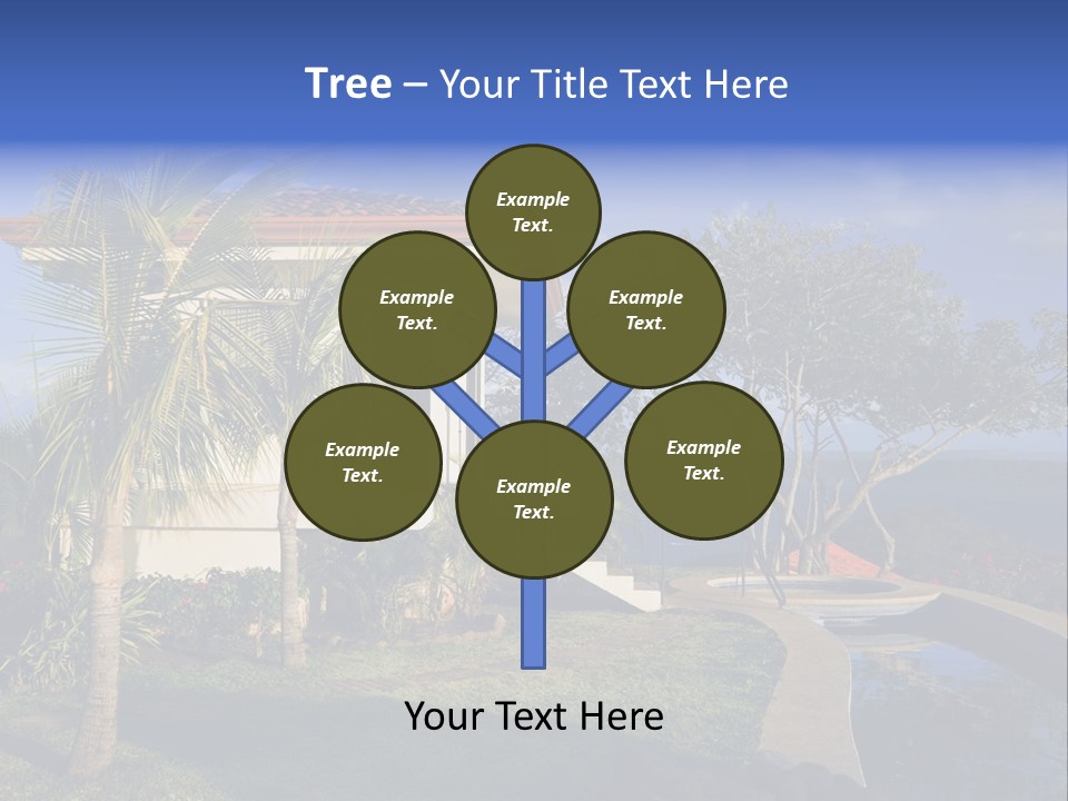 Tropical Getaway With A Commanding View Of The Ocean - Playa Hermosa, Costa Rica PowerPoint Template