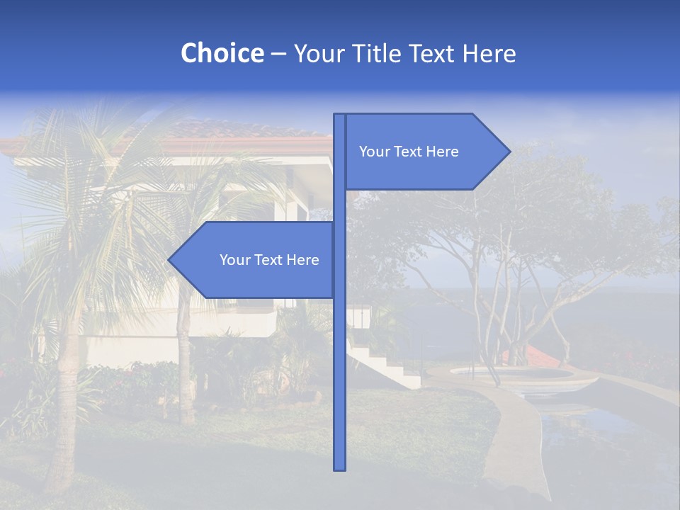 Tropical Getaway With A Commanding View Of The Ocean - Playa Hermosa, Costa Rica PowerPoint Template