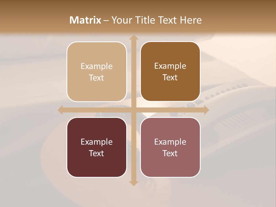 A Phone On A Table Next To A Bed PowerPoint Template