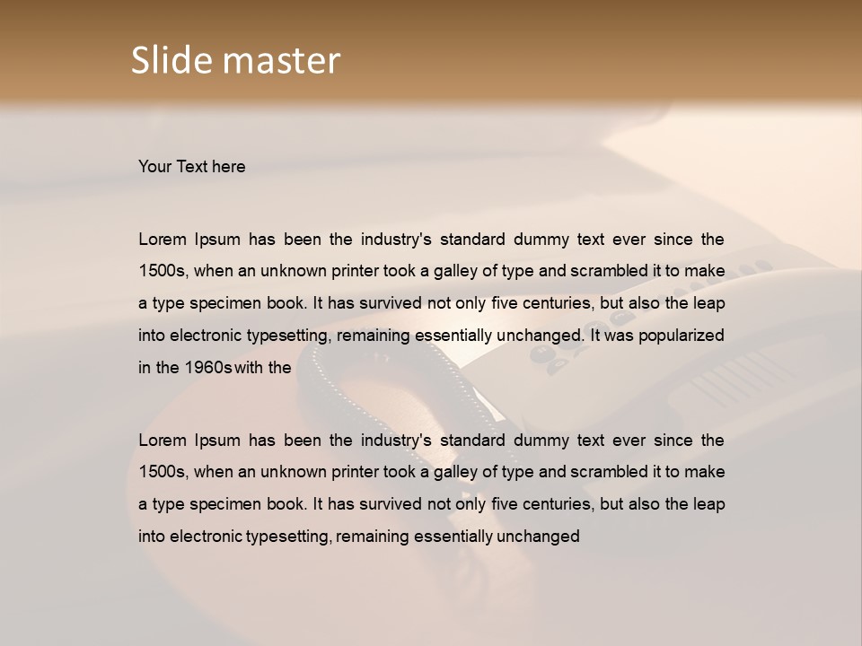 A Phone On A Table Next To A Bed PowerPoint Template