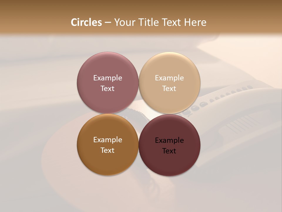 A Phone On A Table Next To A Bed PowerPoint Template