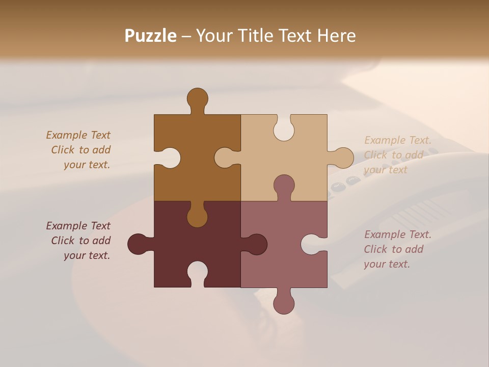 A Phone On A Table Next To A Bed PowerPoint Template