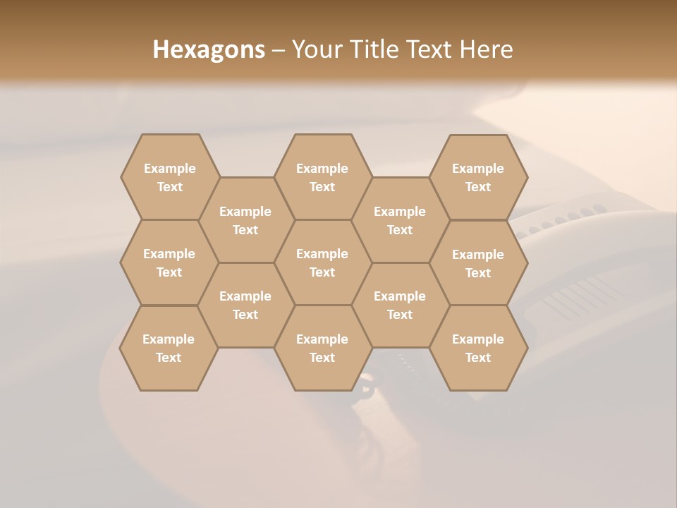 A Phone On A Table Next To A Bed PowerPoint Template