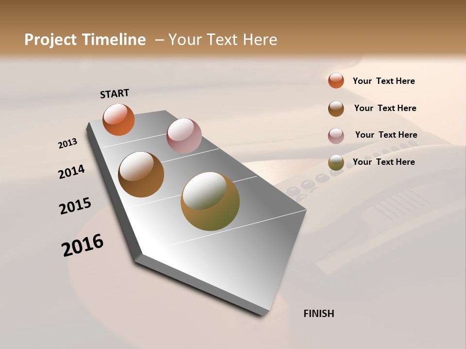 A Phone On A Table Next To A Bed PowerPoint Template