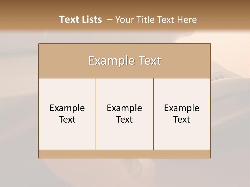 A Phone On A Table Next To A Bed PowerPoint Template