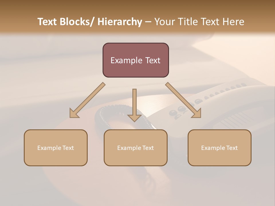 A Phone On A Table Next To A Bed PowerPoint Template