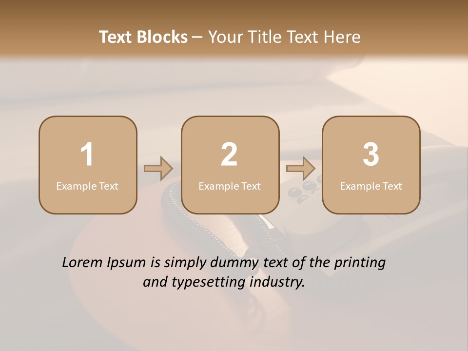 A Phone On A Table Next To A Bed PowerPoint Template