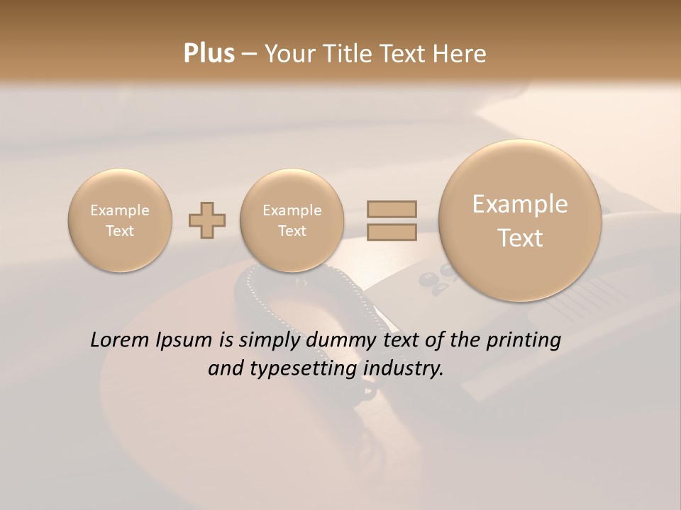 A Phone On A Table Next To A Bed PowerPoint Template
