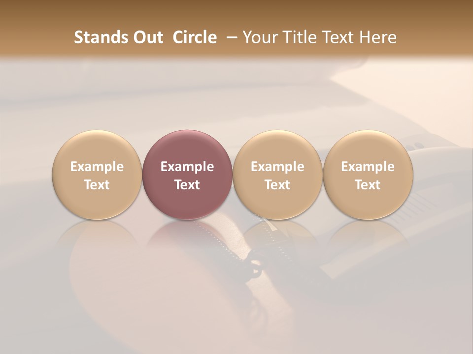 A Phone On A Table Next To A Bed PowerPoint Template