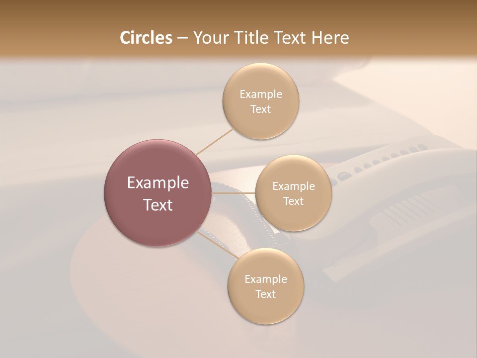 A Phone On A Table Next To A Bed PowerPoint Template
