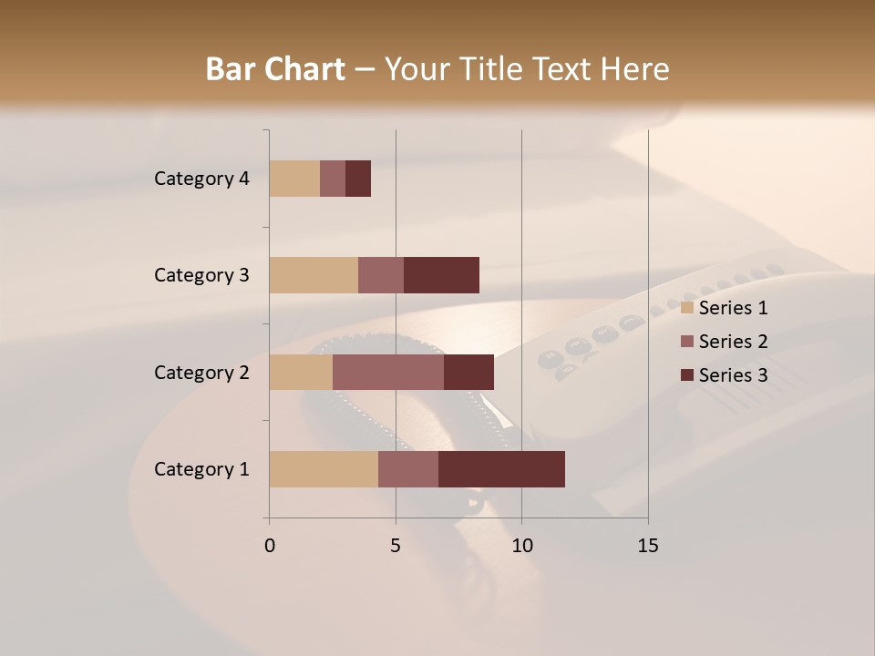 A Phone On A Table Next To A Bed PowerPoint Template